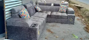 5 Seater Sofa With Cup Holders - Free Delivery.