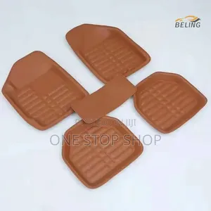 Brown Leather Decorative Car Mats