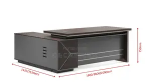 Office Desks; Luxury Executive Desk for Bosses Ceos - 180cm