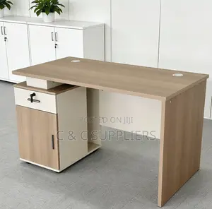 Office Tables; Executive Standing Computer Desk With Storage - 120cm