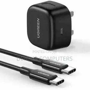 Ugreen Usb-c 25w Pd Charger With C-c 2m Cable Uk Black - Cd250