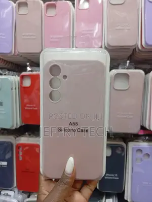 Pink Siliconecase Specifically Designed for Samsung Galaxy A55 5g.