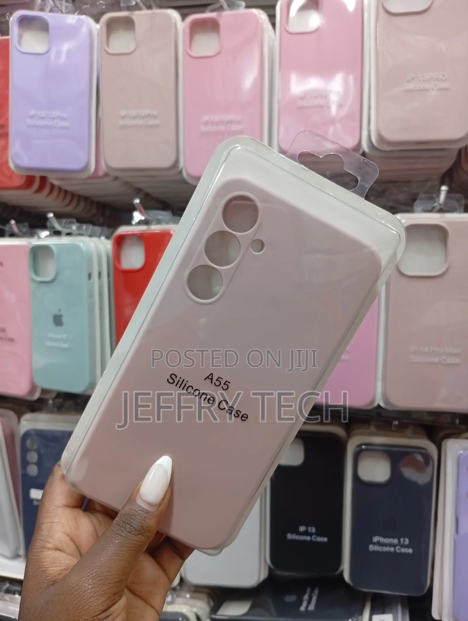Pink Siliconecase Specifically Designed for Samsung Galaxy A55 5g.