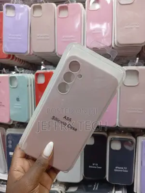 Pink Siliconecase Specifically Designed for Samsung Galaxy A55 5g.