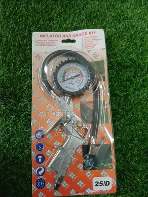 Tire Inflator Gun With Pressure Gauge – Air Compressor Tool Kit 25/D