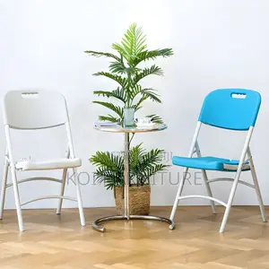 Office Chairs; Mid Backrest Plastic Foldable Picnic Chairs