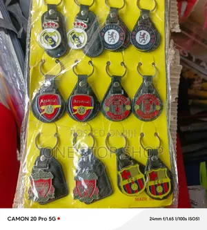 Moulded Key Leather Backing Football Clubs Key Holder