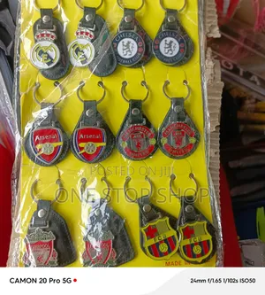 Generic Fashion Key Chain With Different Football Club Logo