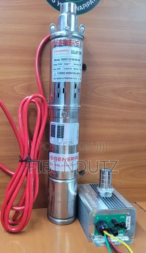 Brushless Solar Pump With Control Box 500 Watts Dc 48v 100mtrs Head