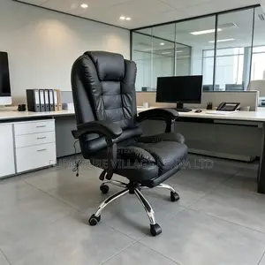 Executive Reclining Desk Chair With Footrest