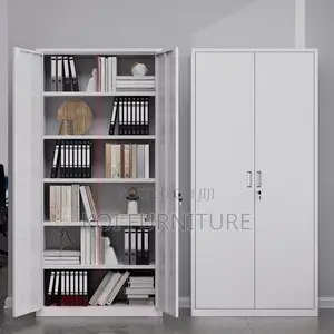 Office Cabinets; Steel Cabinet With Adjustable Shelves Locking Doors