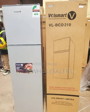 Volsmart 210 Litres Refrigerator Double Door Silver