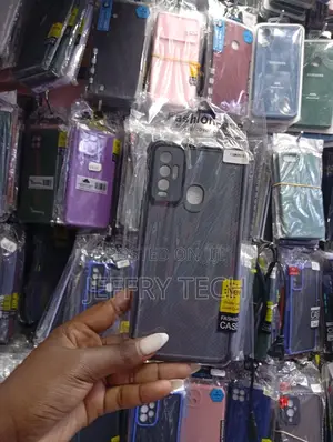 Black Tpu Phone Cover for a Tecno Camon 18