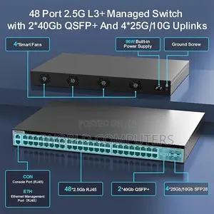Secureye 24 Port Gigabit Poe +2ge Uplink +2 SFP Switch