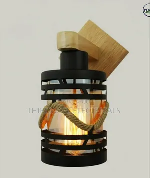 Unique Design Vintage Wooden Wall Bracket Lamp Fw8