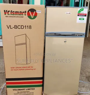 Volsmart 118l Double Door Fridge – Energy Saving Compact Refrigerator