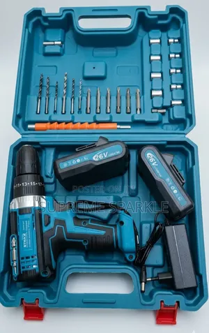 Btmax 26v Cordless Rechargeable Drill Set