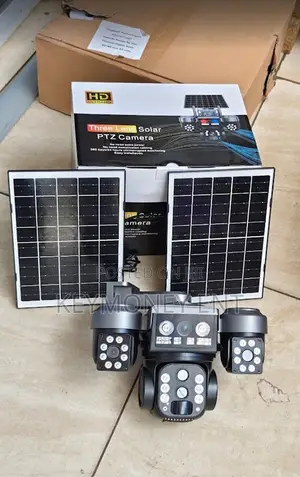 15x Zoom V380 Pro Solar Powered Outdoor PTZ Camera With 2panels