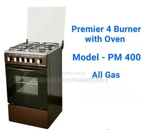 Premier 4 Burner Standing Cooker With Oven (Model Pm 400).