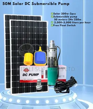 50m Solar Dc Submersible Pump Kit