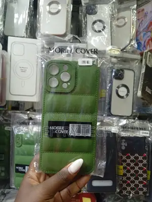 Puffer-Style Phone Case Designed for the Apple iPhone 13 Pro Max.