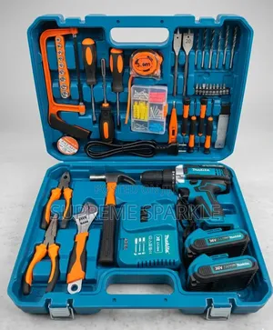 Makita 36v Corded Electric Impact Drill Set. 750w