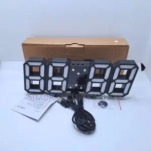 Gaming Smart 3d Led Digital Clock Black With Alarm Usb Thermometer Ai