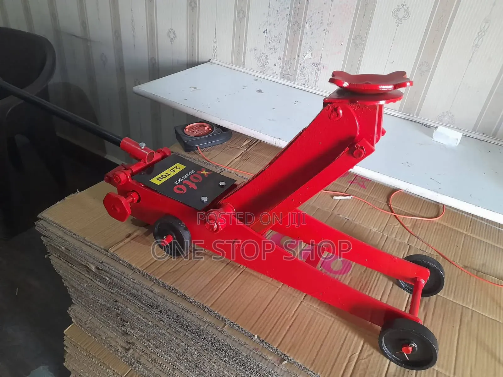 New 3ton Dual Piston Pump System Trolley Floor Jack