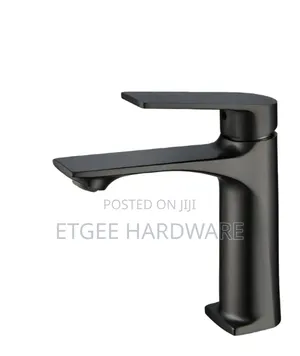 Basin Mixer Chrome Black Hot and Cold Water- 16