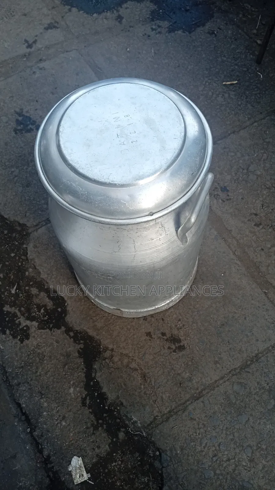 Pure Aluminium Milk Can.