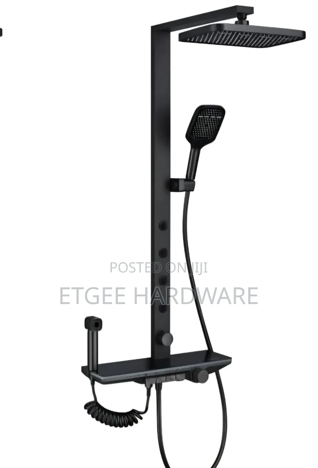 Master Shower Mixer Big Black 5 Function