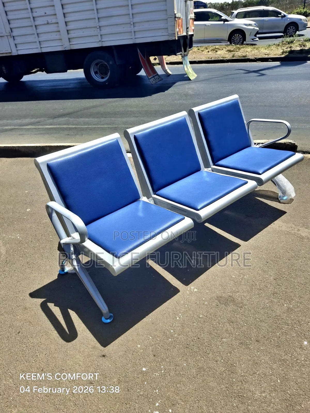 Office Bench Waiting Chair -3seat