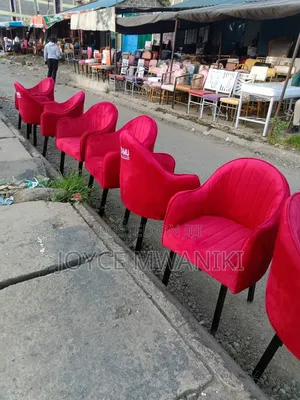 Modern Restaurant or Manicure Chairs, Red Wine 
