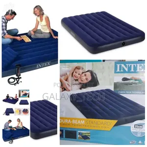 Intex Inflatable/Air Bed Mattress + Free Pump (2.5*6,3*6,4*6,5*6,6*6)