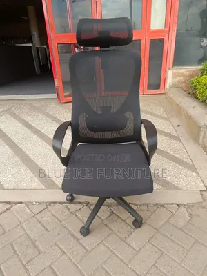 Swivel Mesh Office Chair With Head Support