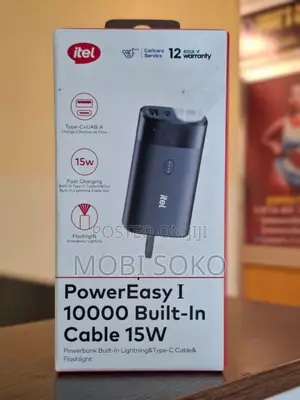 Itel Power Easy 1 A1123 15w 10000mah Power Bank