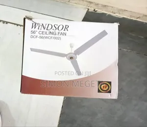 Windsor 56” Ceiling Fan – Wide Coverage, Smooth Durable