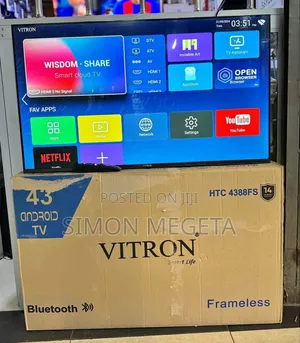 Vitron 43” Frameless Smart Tv – Full Hd, Sleek Connected