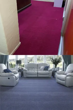 Maroon and Grey Cozy Foundation for Everyspace Wall to Wall Carpets
