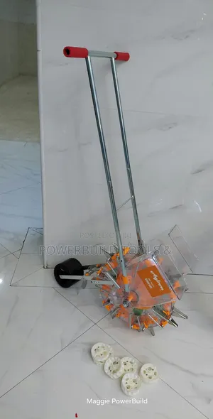 Manual Hand-Push Agricultural Seed Planter With Fertiliser Machine