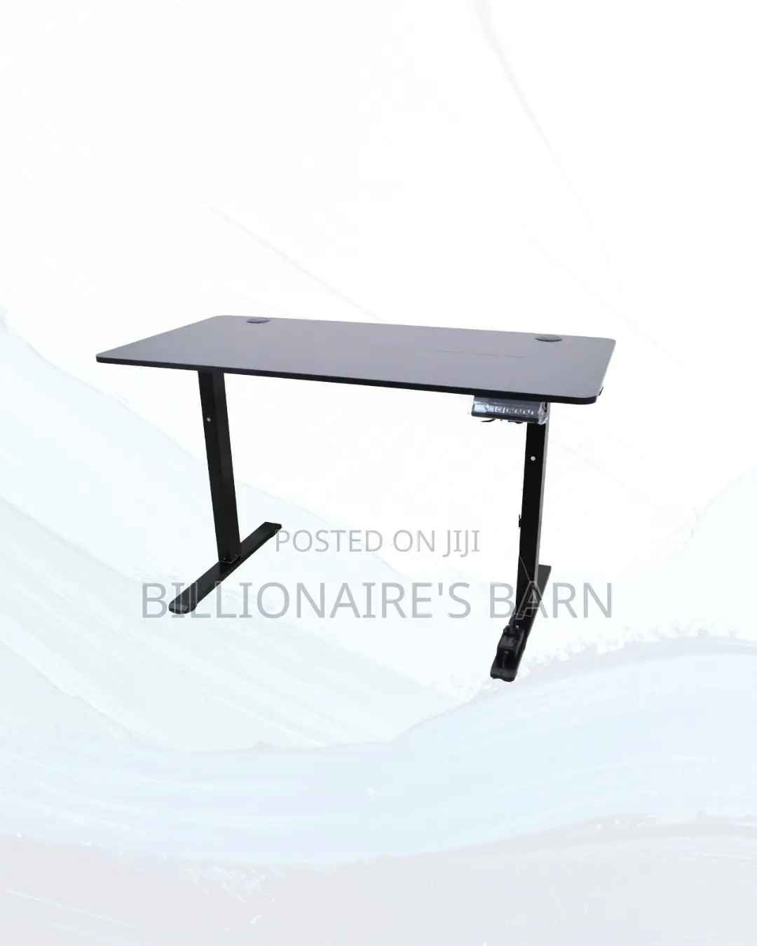 Boost Workflow 1200x600mm Standing Desk Clean Cable-Friendly Workspace