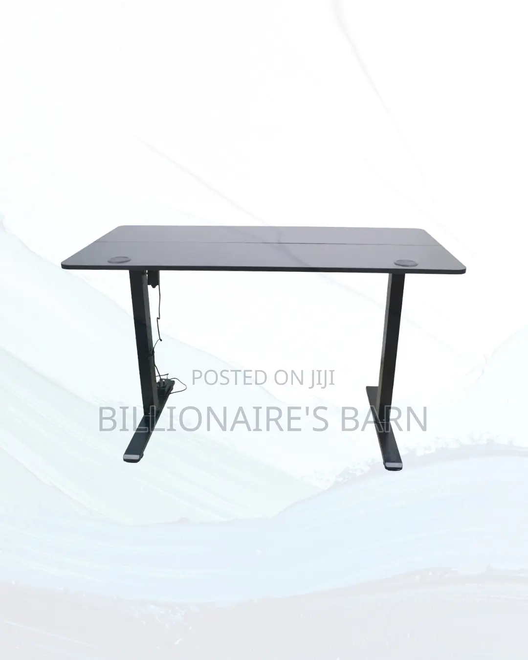 Boost Workflow 1200x600mm Standing Desk Clean Cable-Friendly Workspace