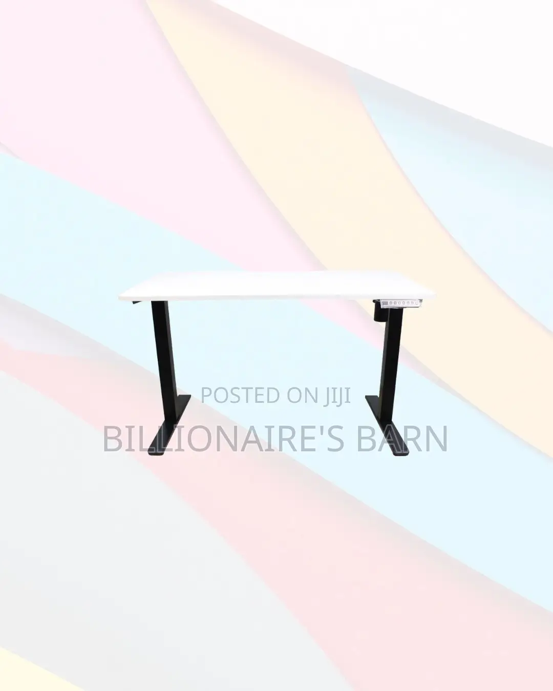 Boost Workflow 1200x600mm Standing Desk Clean Cable-Friendly Workspace