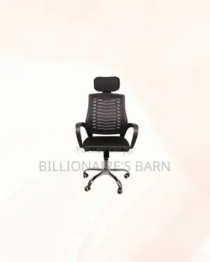 Secretarial Mesh Chair Adjustable Headrest for Office Durable Solution