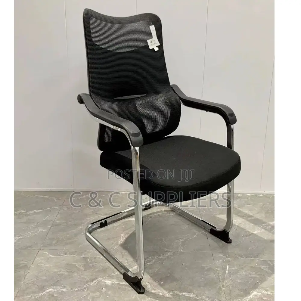Office Chairs: High-Back Orthopedic Mesh Visitor Seat