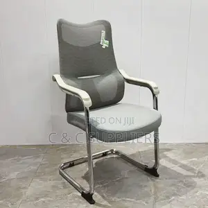 Office Chairs: High-Back Orthopedic Mesh Visitor Seat