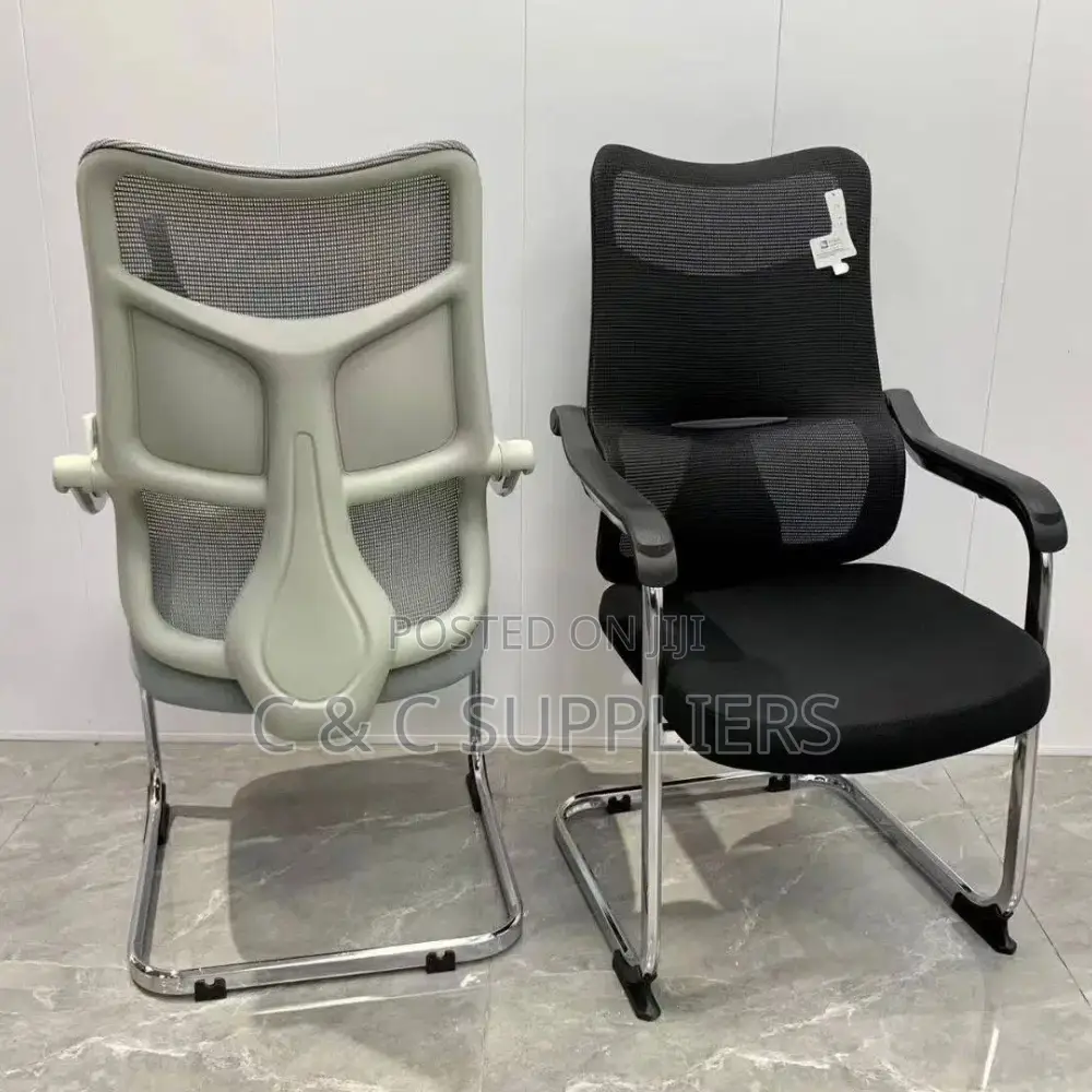 Office Chairs: High-Back Orthopedic Mesh Visitor Seat