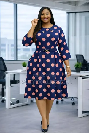 Elegant Flare Dotted Dress