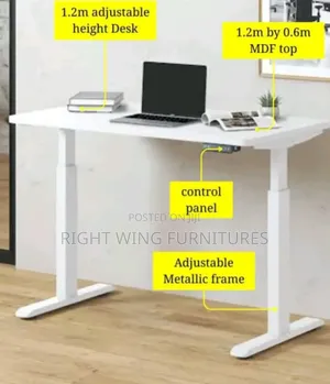 Office Smooth Control Panel Electric Adjustable Height 120cm.