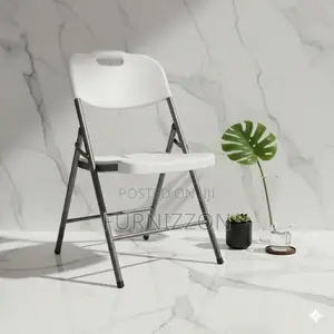 White Plastic Foldable Chair – Strong, Stylish Portable